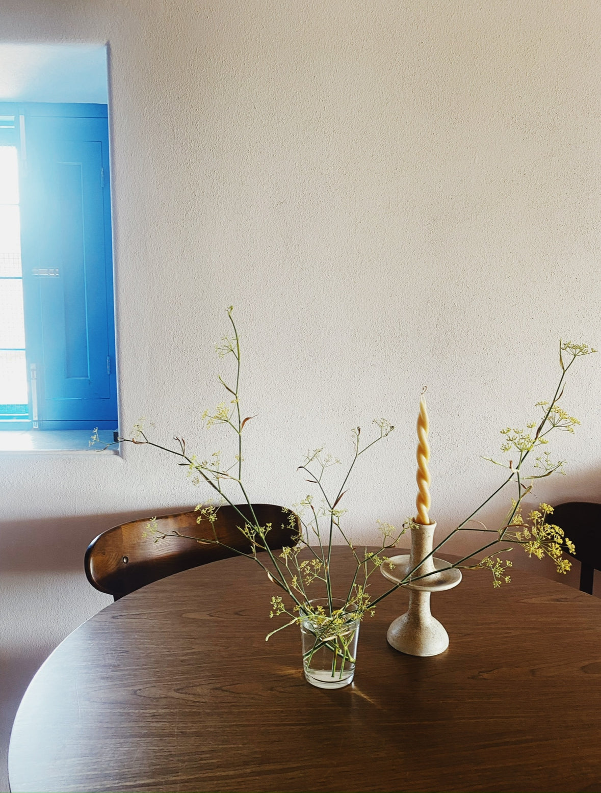 Smoke Ceramic Candlestick