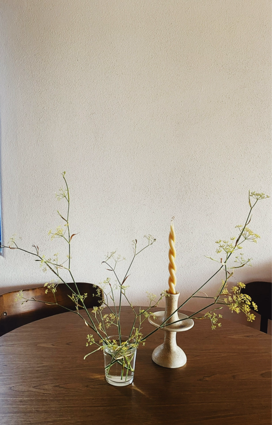Smoke Ceramic Candlestick