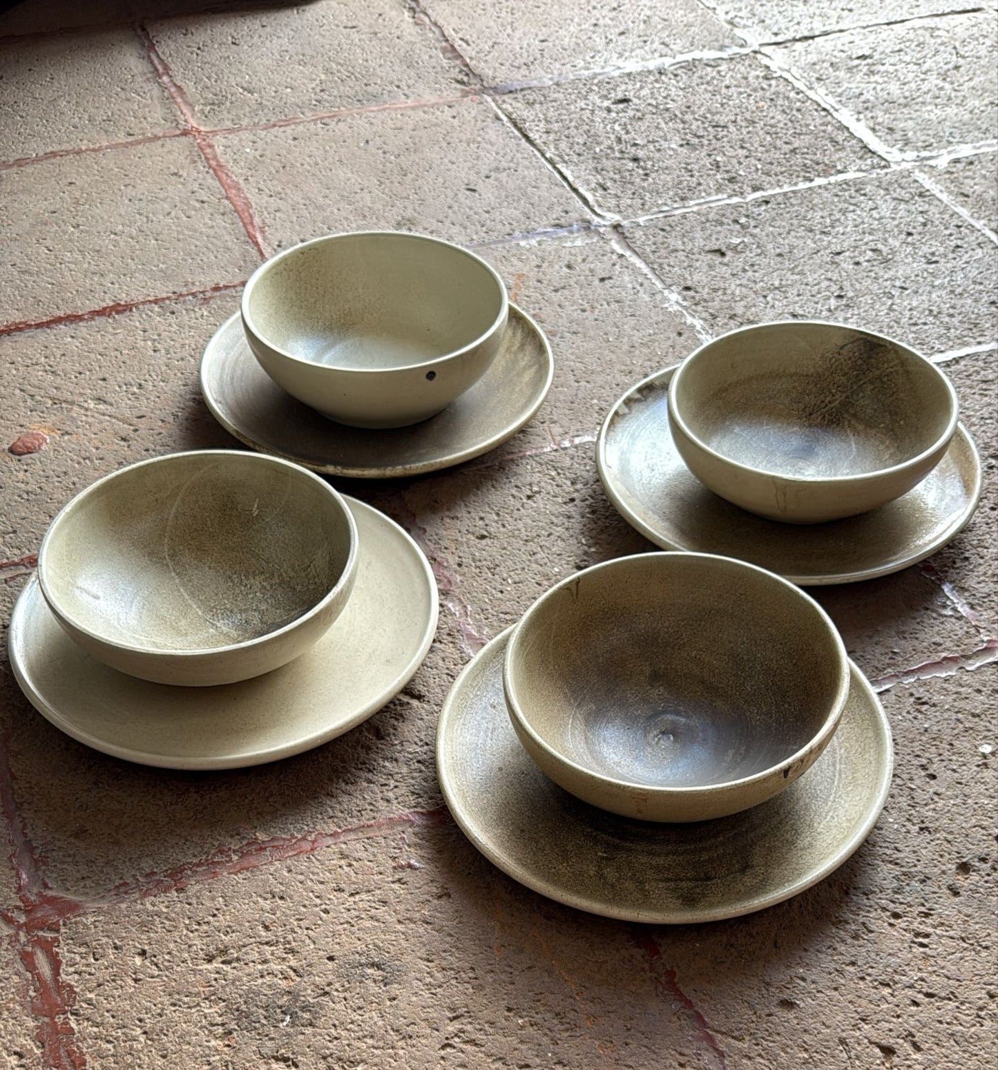 Set of 4- dinner plate and pasta bowl
