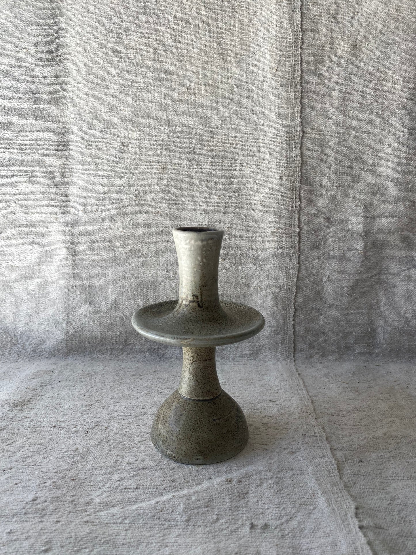 smoke ceramic candlestick