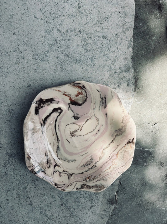 A wild rose - shallow bowl