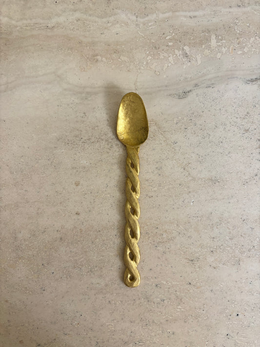 Brass Twist Teaspoon